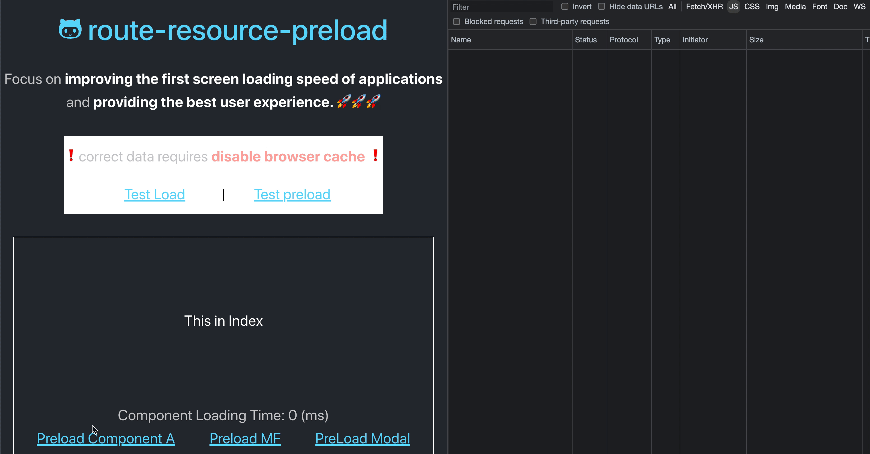 🚀 route-resource-preload 拆包，尽最大努力减少首屏幕加载资源，并提供优质的用户体验.