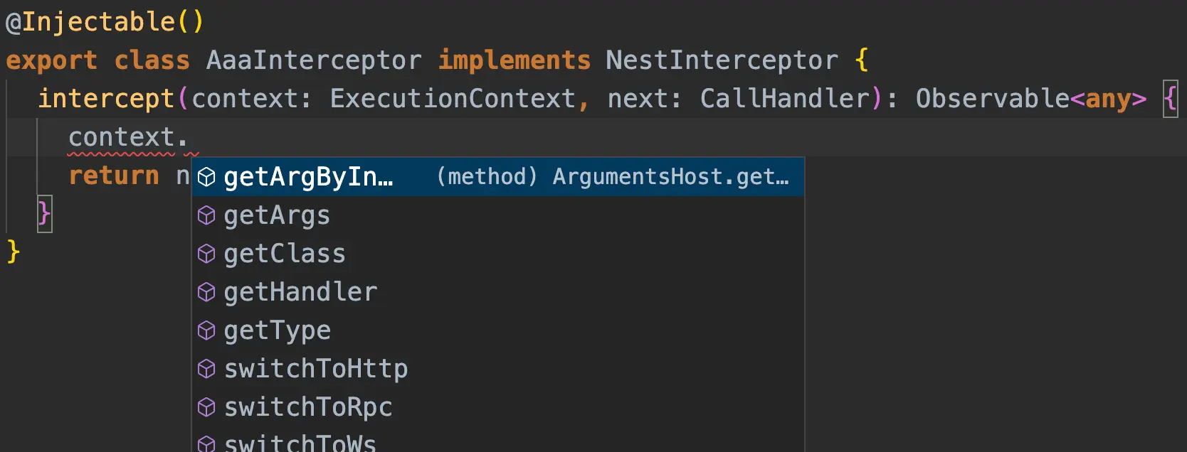 Nest：使用 ArgumentHost 和 ExecutionContext 统一处理多种服务类型（八）