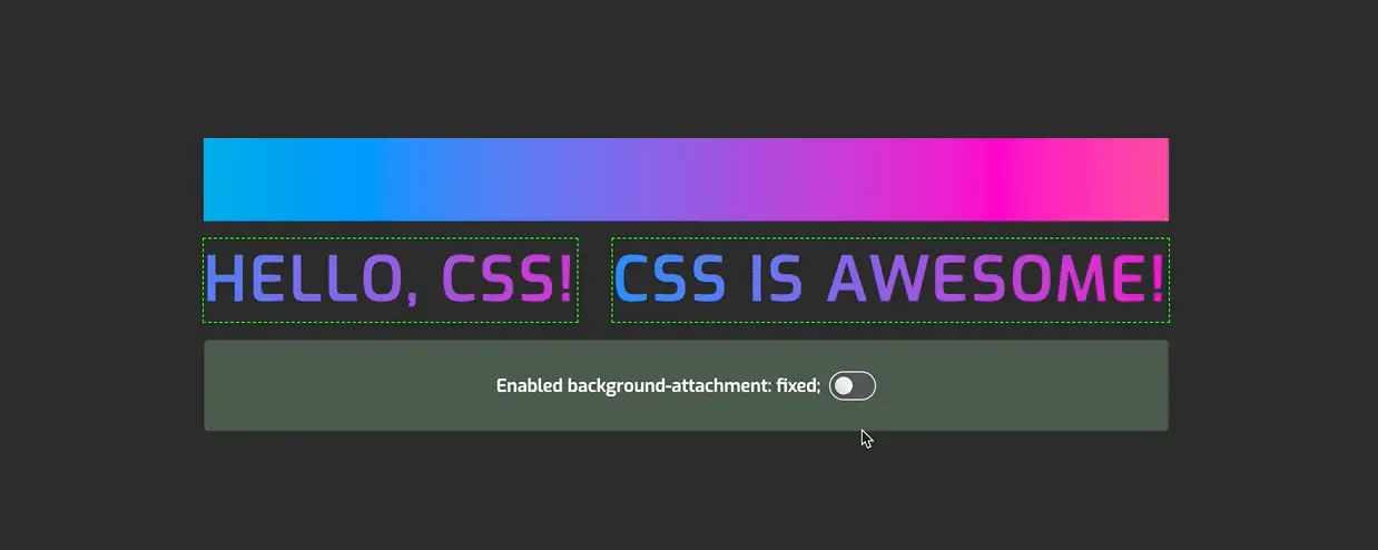 CSS Tips：连续动态渐变